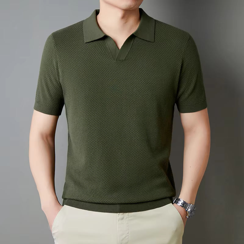 Hudson Waffle Knit Polo
