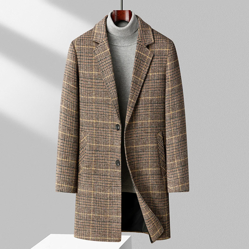 Stratford Plaid Overcoat