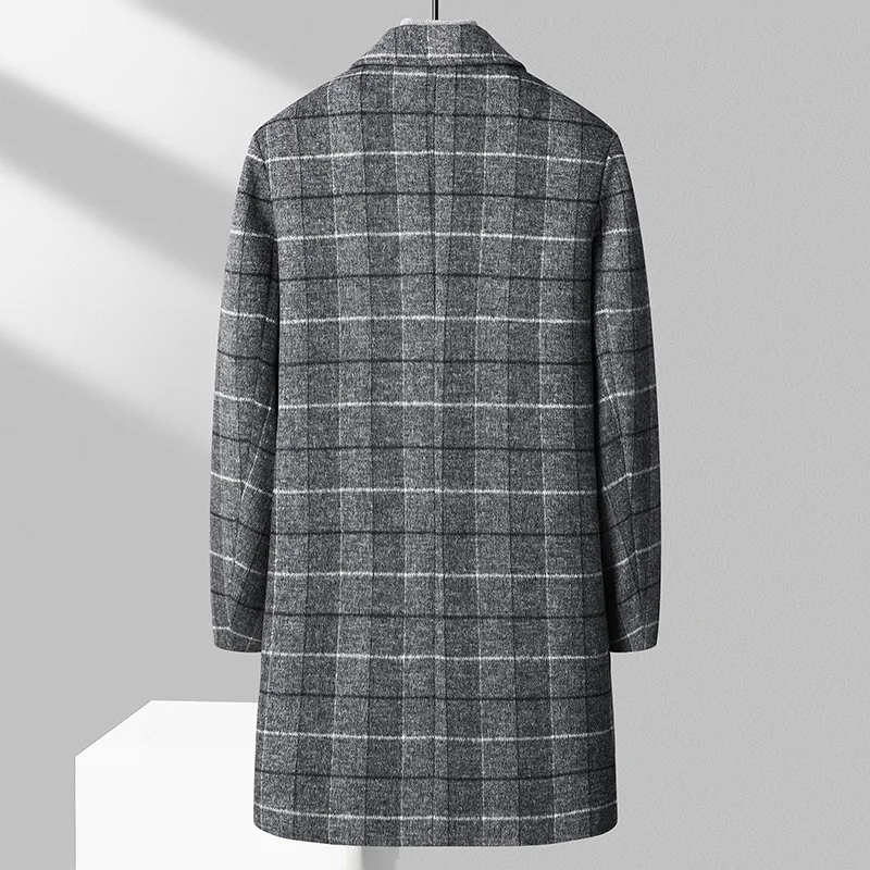 Stratford Plaid Overcoat