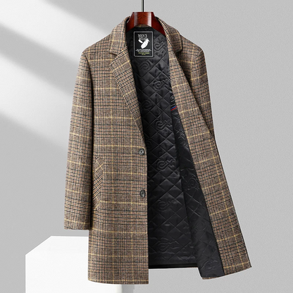 Stratford Plaid Overcoat