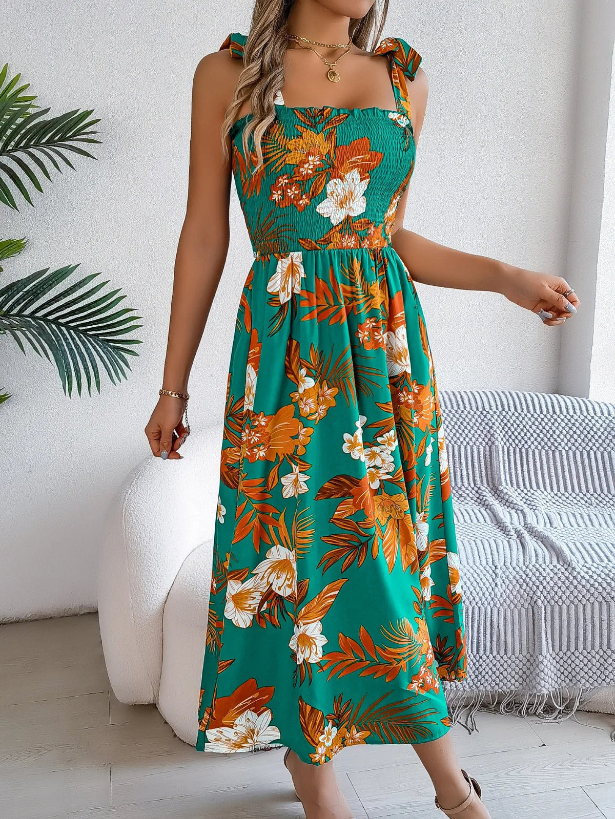 Capri Floral Sundress