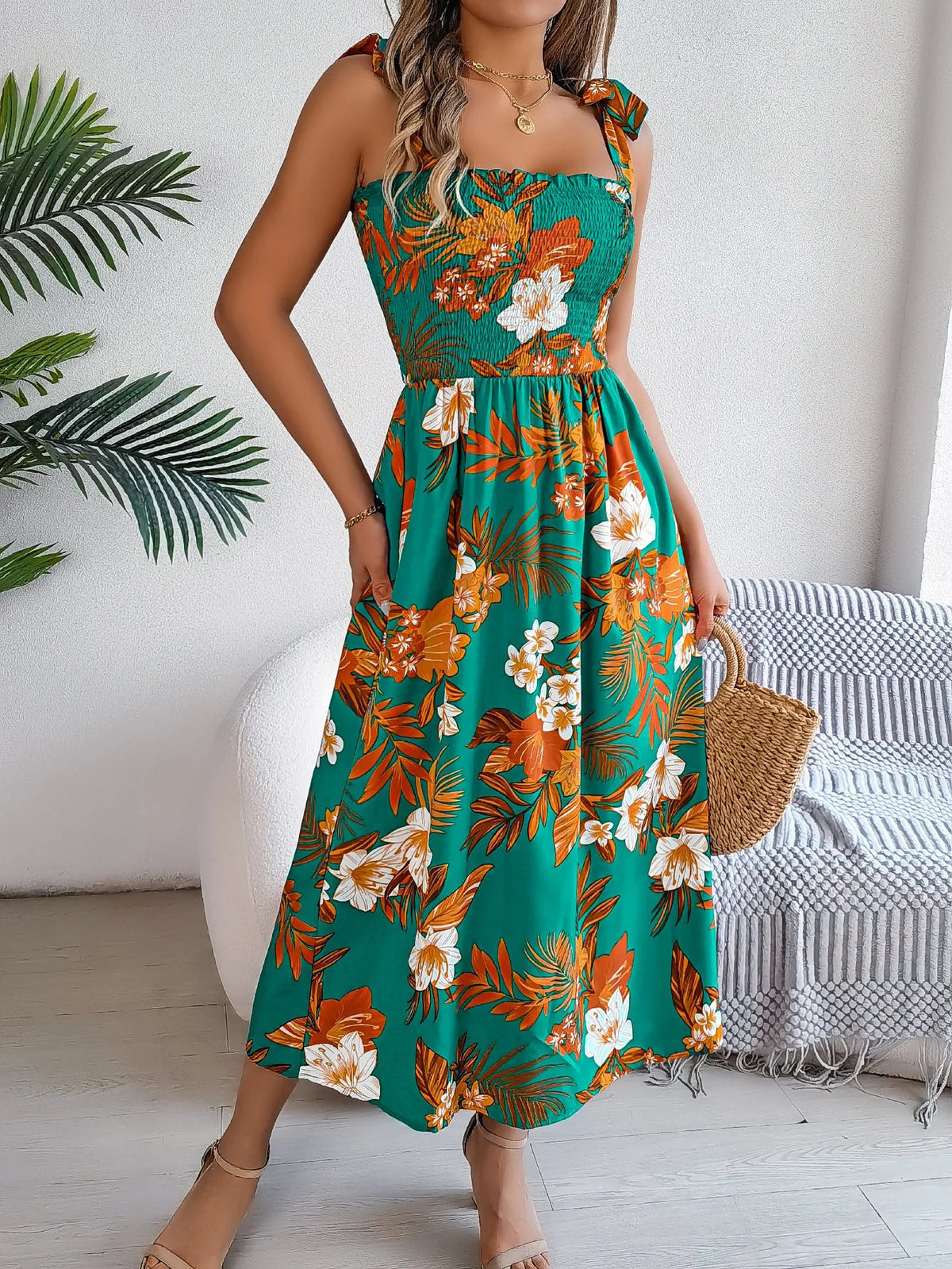 Capri Floral Sundress