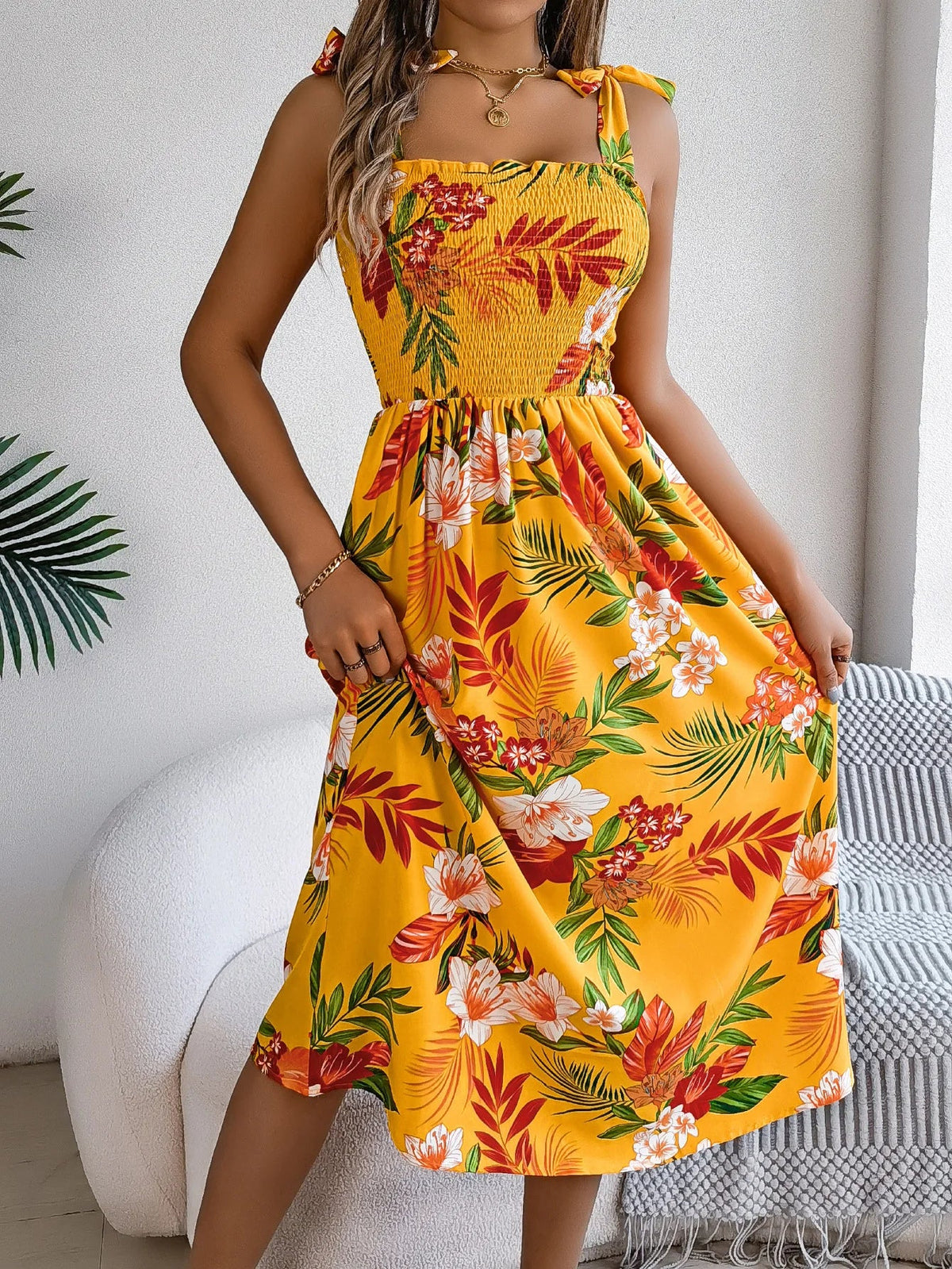 Capri Floral Sundress