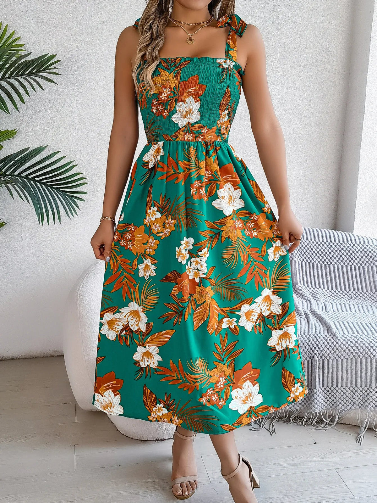 Capri Floral Sundress
