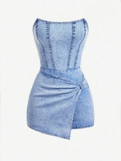 Milan Denim Romper