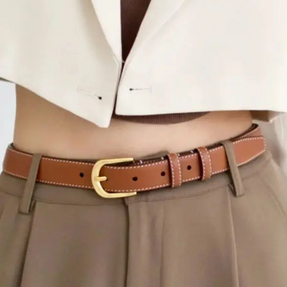 The Kensington Luxe Leather Belt