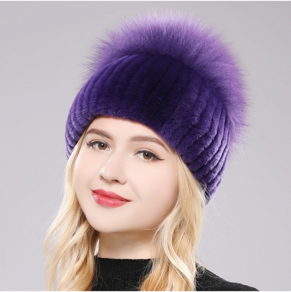 Giovanna Fox Fur Beanie