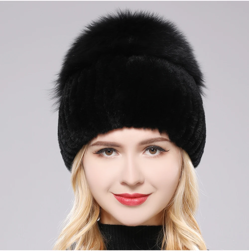Giovanna Fox Fur Beanie