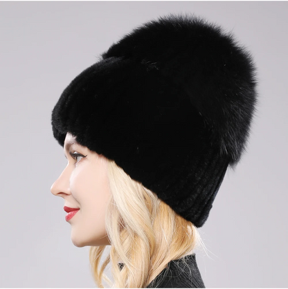 Giovanna Fox Fur Beanie