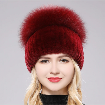 Giovanna Fox Fur Beanie