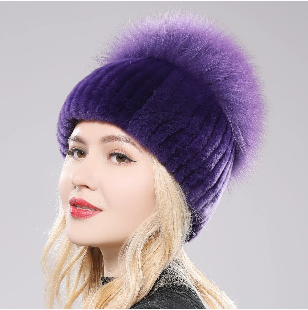 Giovanna Fox Fur Beanie