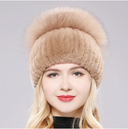 Giovanna Fox Fur Beanie