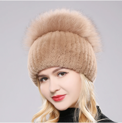 Giovanna Fox Fur Beanie