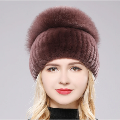 Giovanna Fox Fur Beanie