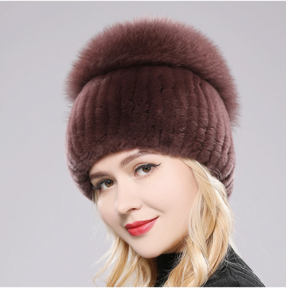 Giovanna Fox Fur Beanie