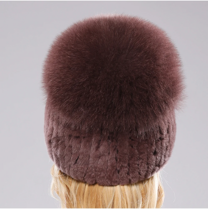 Giovanna Fox Fur Beanie