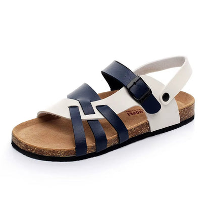 Monte Carlo Tri-Tone Woven Sandal