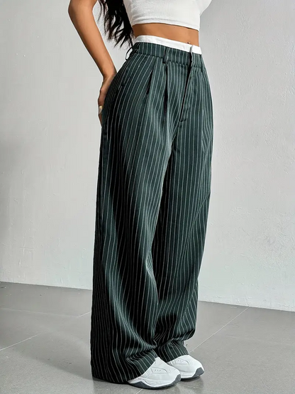 Waveline Pinstripe Trouser