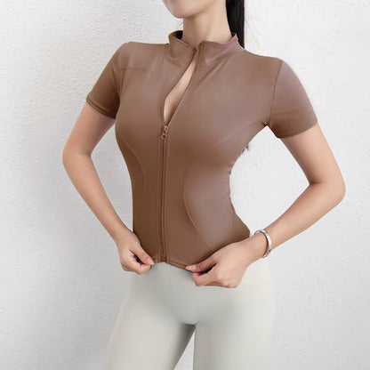 Pulse Short Sleeve Performance Zip-Up