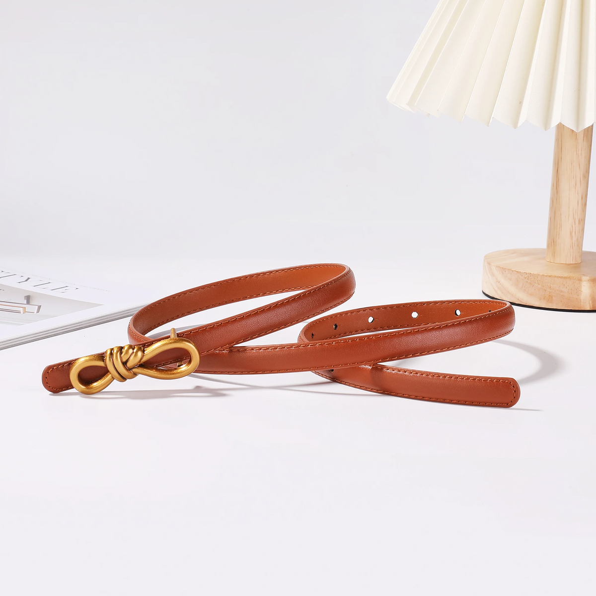 Belladonna Leather Knot Belt