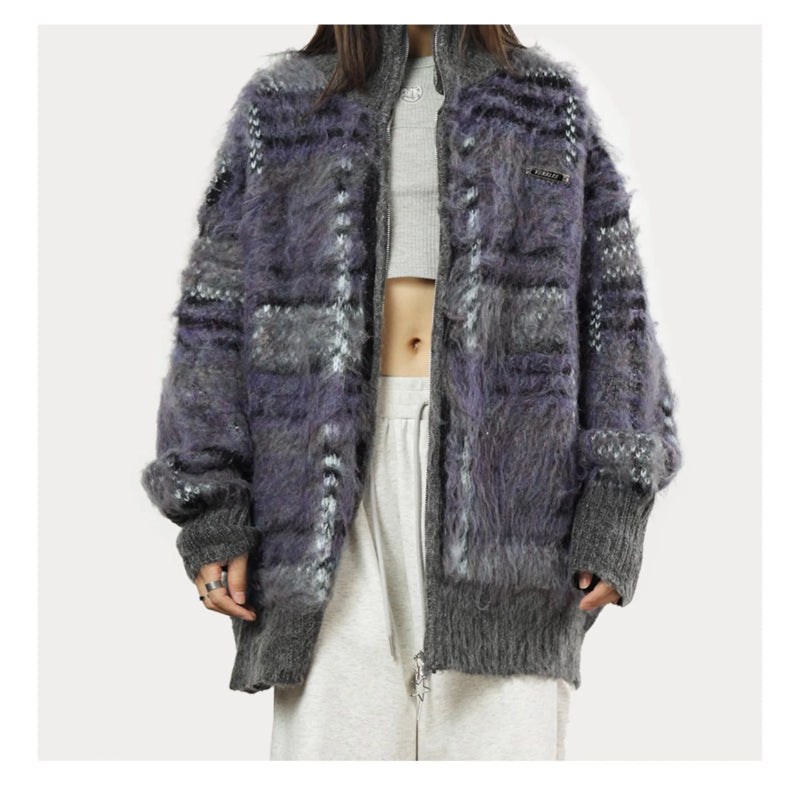 Artemis Fuzzy Knit Cardigan