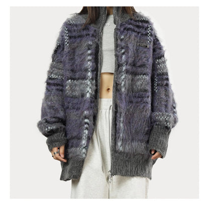 Artemis Fuzzy Knit Cardigan