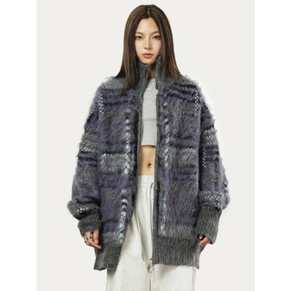 Artemis Fuzzy Knit Cardigan