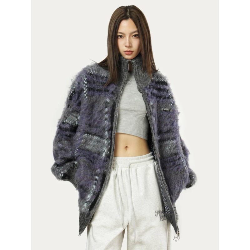 Artemis Fuzzy Knit Cardigan