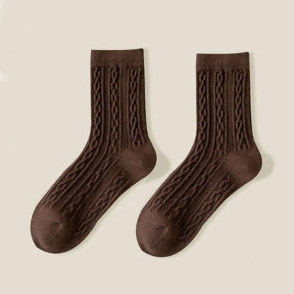 Willow & Wool Cable-Knit Socks