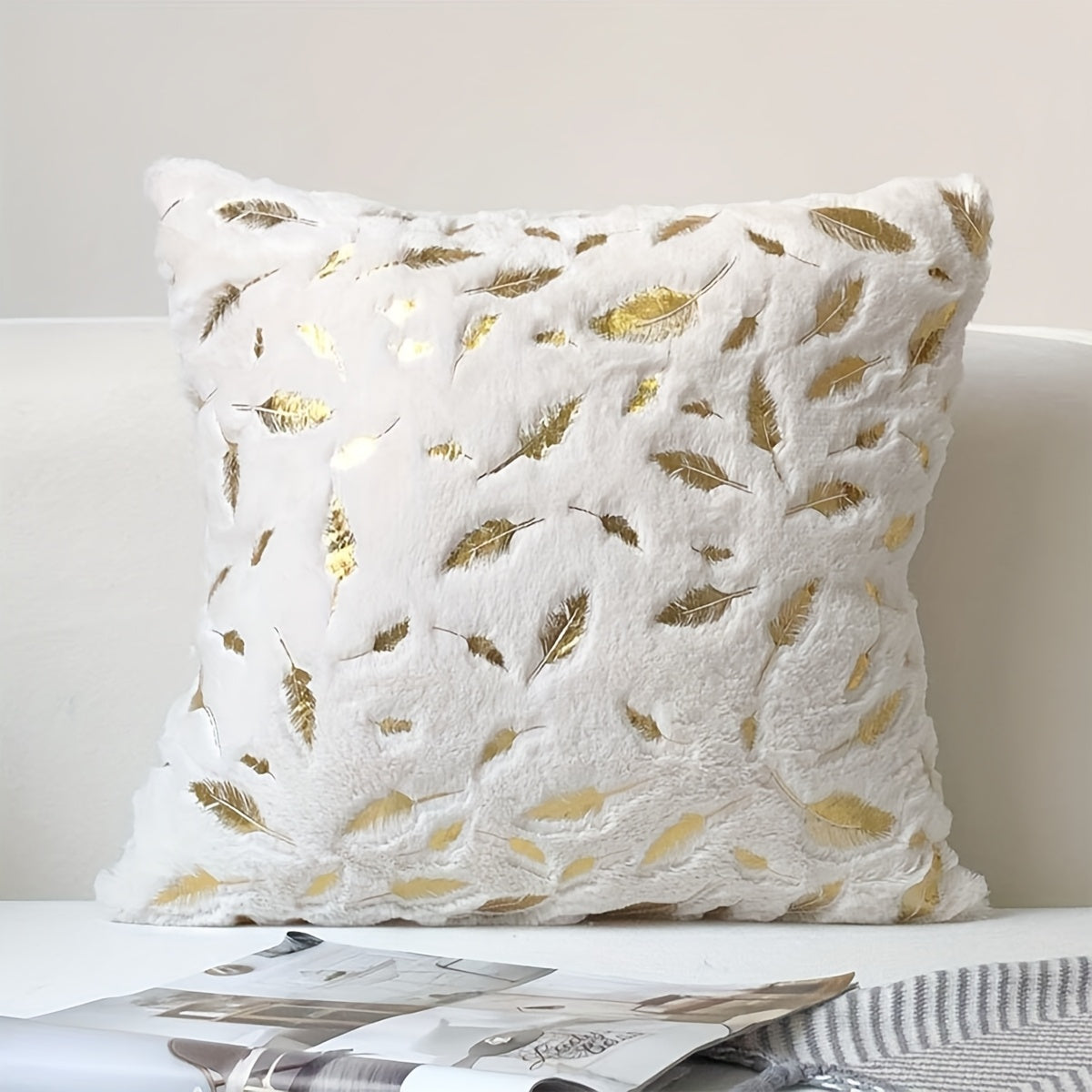 Featherveil Throw Pillow Cover