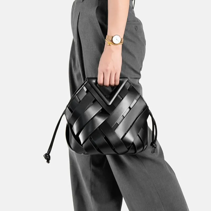 Aeris Woven Bucket Bag