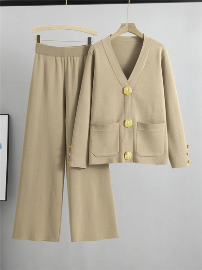 Genevieve Gold Trim Ensemble