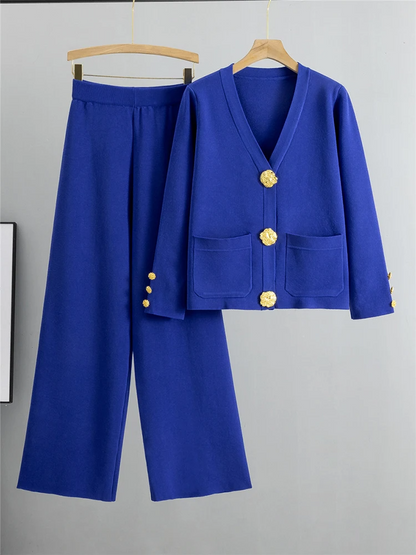 Genevieve Gold Trim Ensemble