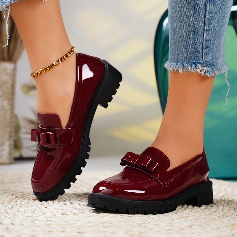 Bravado Patent Leather Bow Loafer
