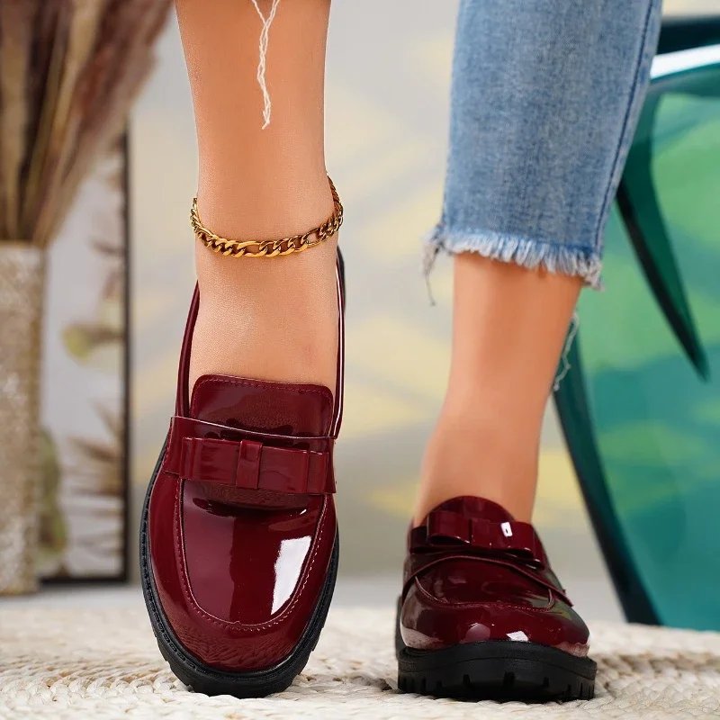 Bravado Patent Leather Bow Loafer