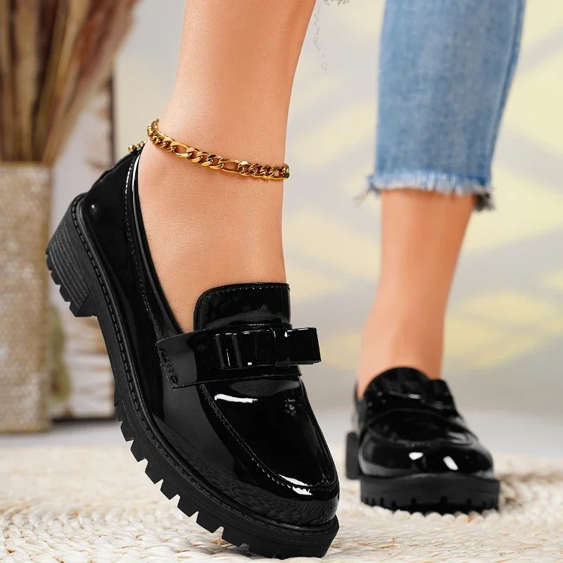 Bravado Patent Leather Bow Loafer