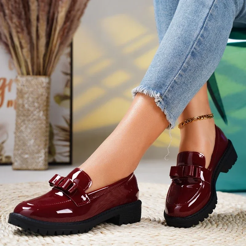 Bravado Patent Leather Bow Loafer