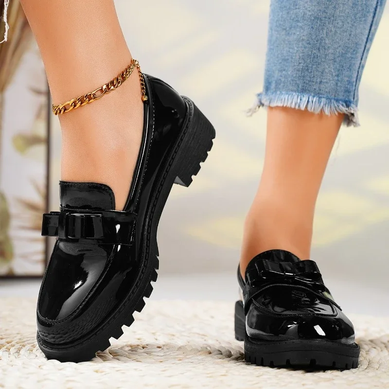 Bravado Patent Leather Bow Loafer