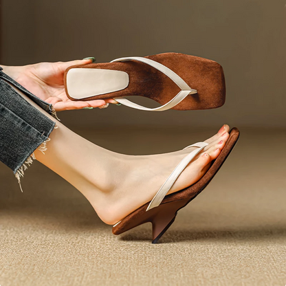 Solevra Square-Toe Heel