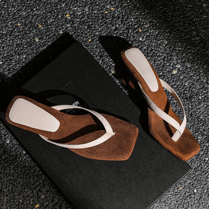 Solevra Square-Toe Heel
