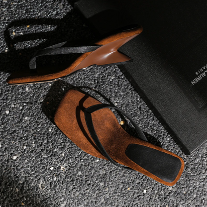 Solevra Square-Toe Heel