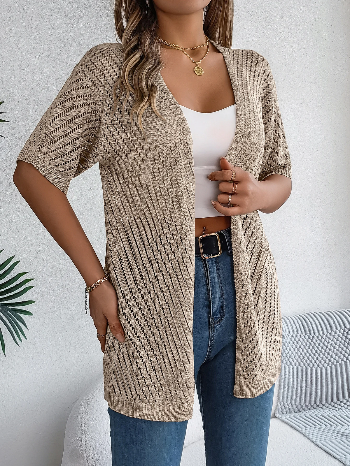 Breeze Chevron Knit Cardigan
