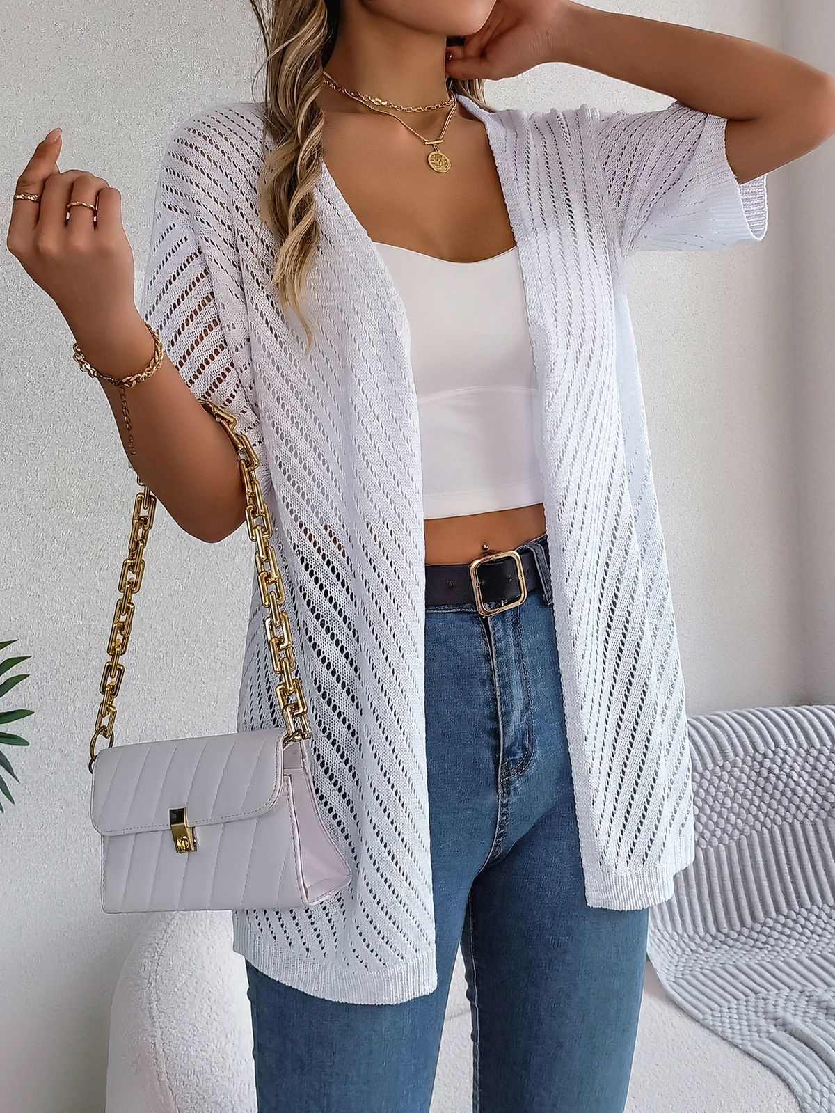 Breeze Chevron Knit Cardigan