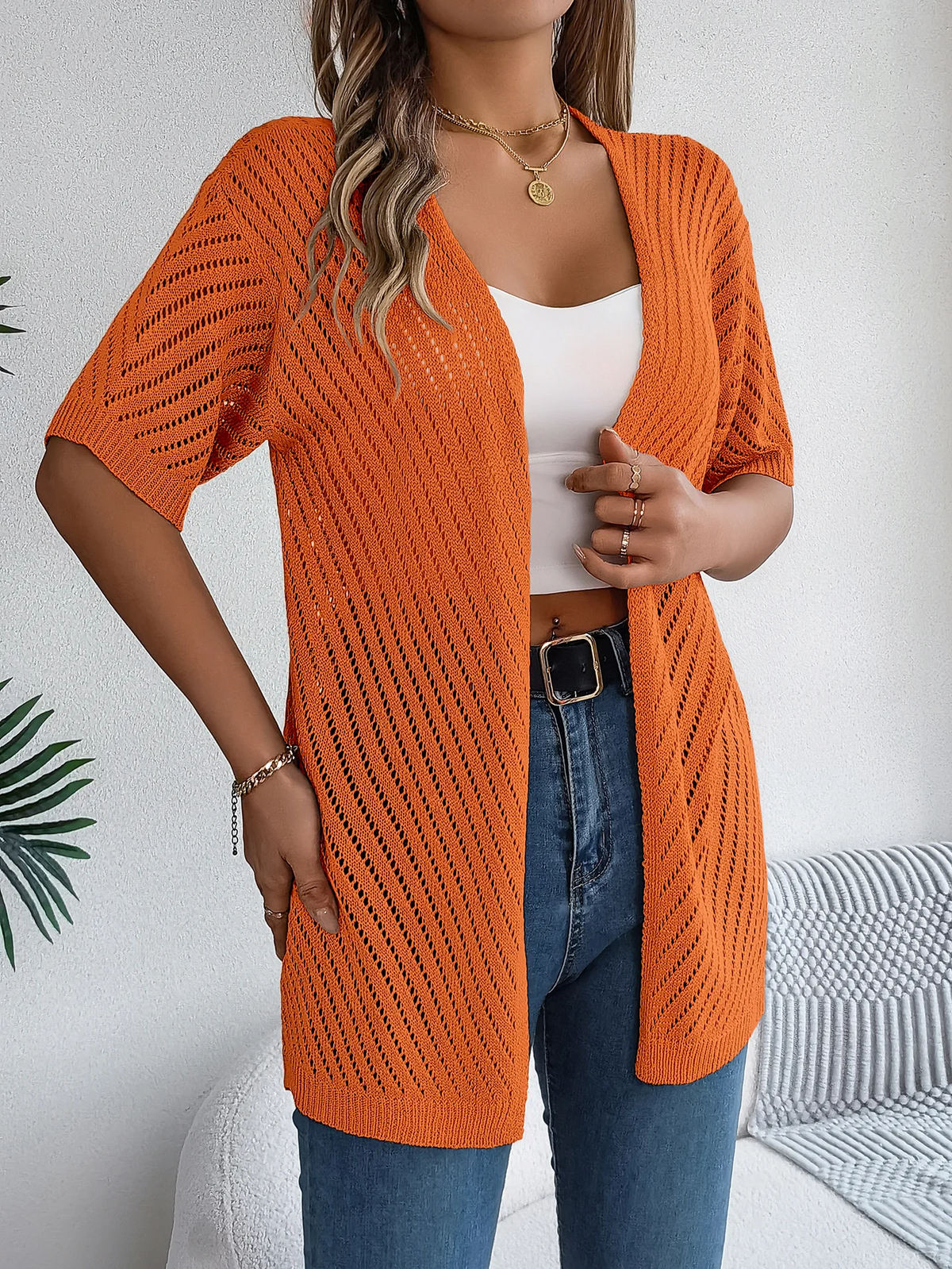 Breeze Chevron Knit Cardigan