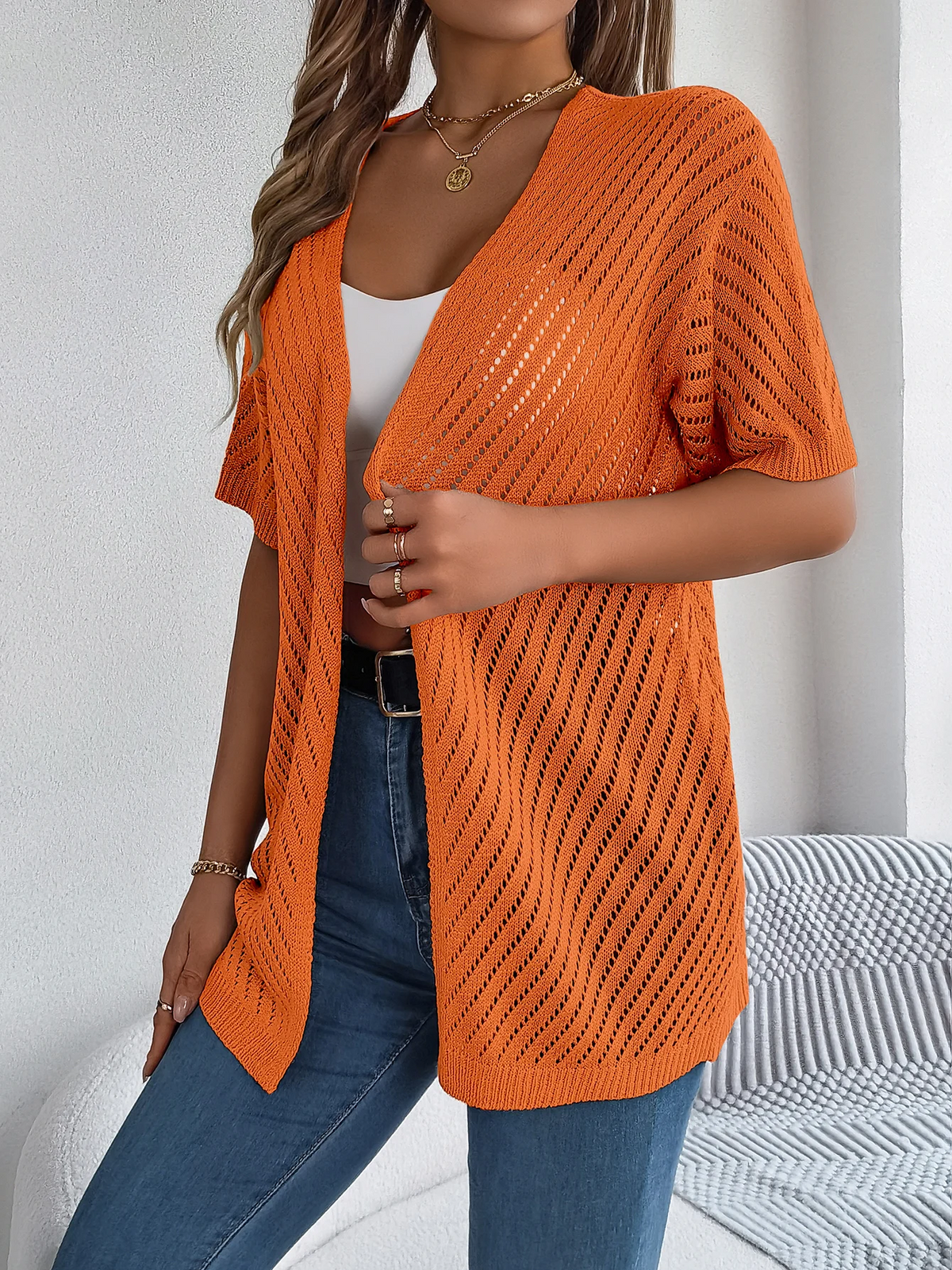 Breeze Chevron Knit Cardigan