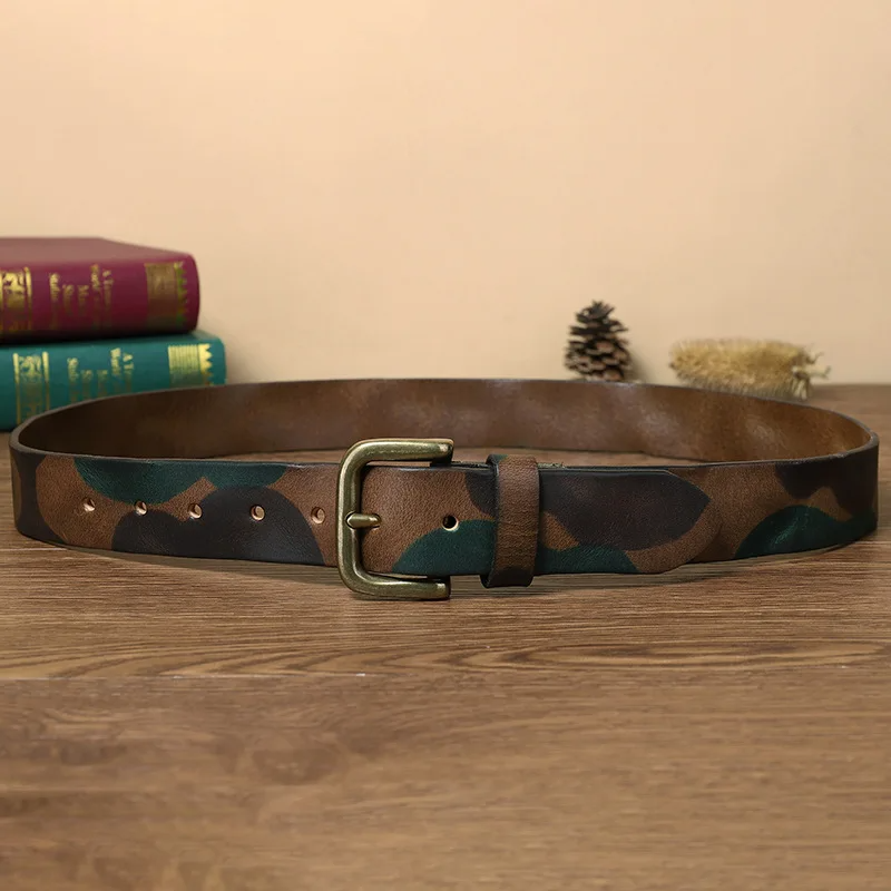 Recon Camo Leather Belt