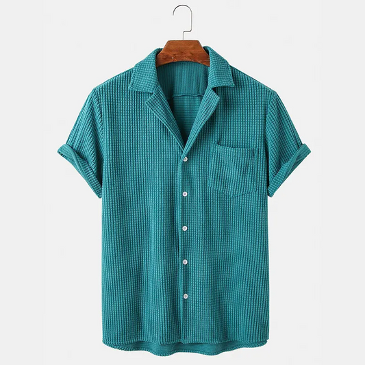 Bayshore Waffle Button-Up Shirt