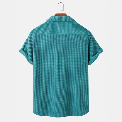 Bayshore Waffle Button-Up Shirt