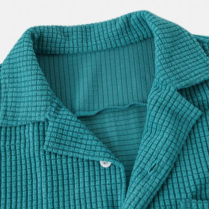 Bayshore Waffle Button-Up Shirt