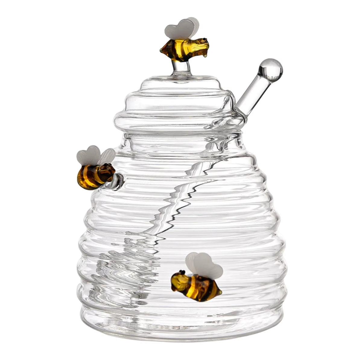 Beehive Glass Honey Jar